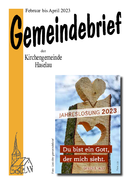 Gemeindebrief Haselau – Februar bis April 2023